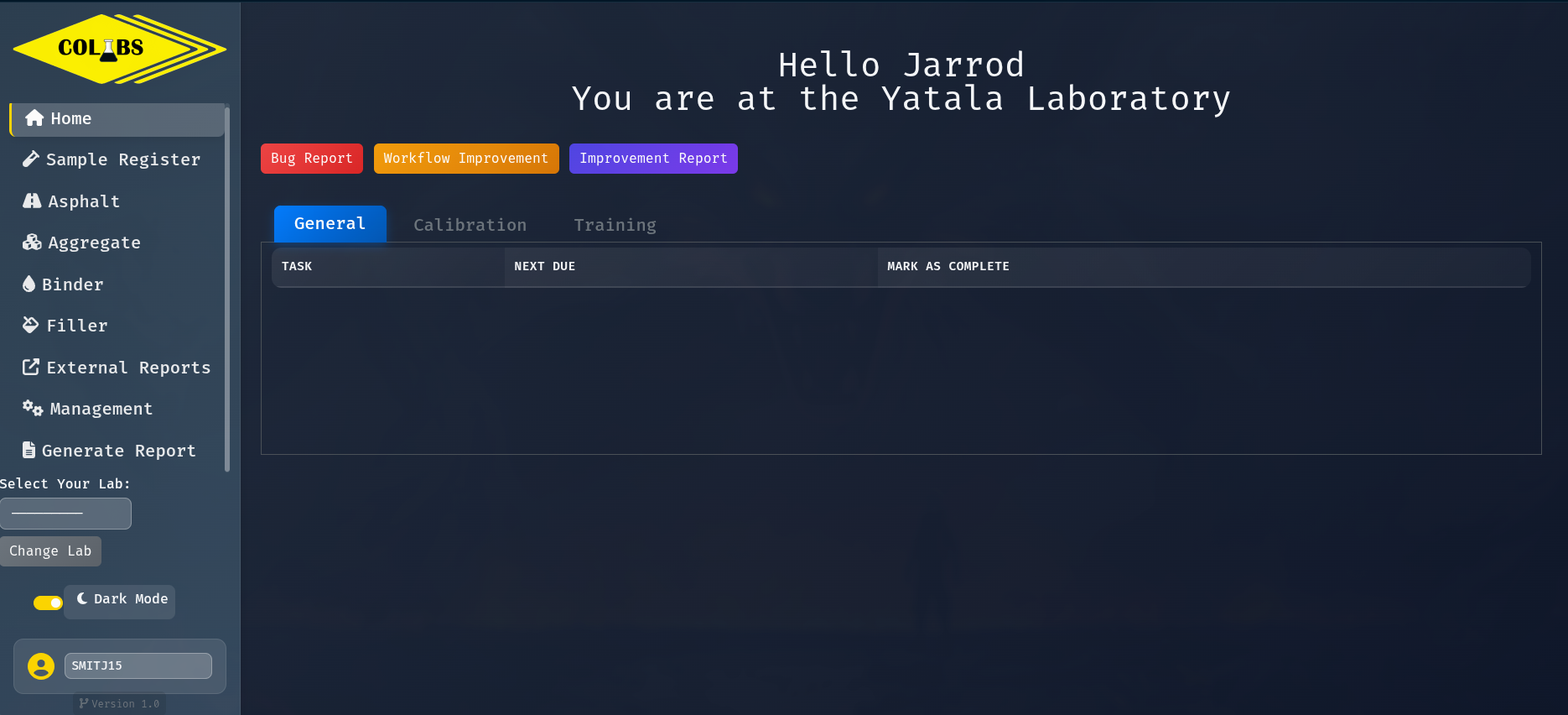 Colas Lab Management System